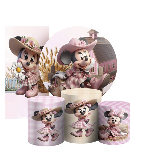 Arte Digital Painel de Festa - Minnie Fazendinha 804493