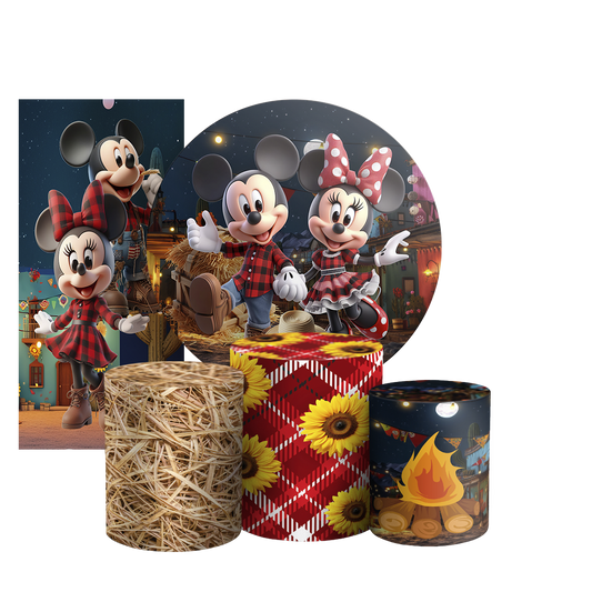 Arte Digital Painel de Festa - Minnie Fazendinha 804495