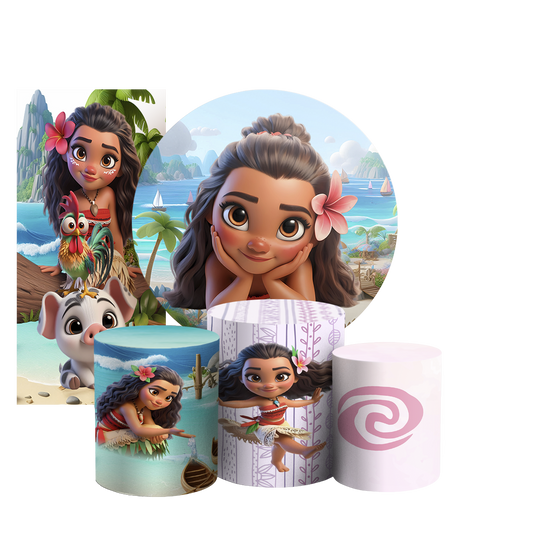 Arte Digital Painel de Festa - Moana 804497