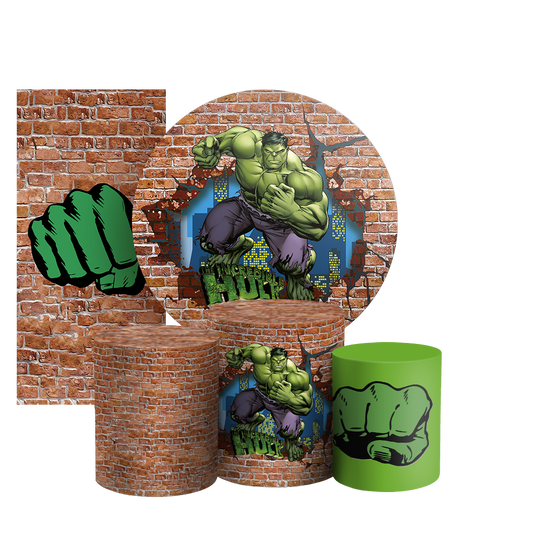 Arte Digital Painel de Festa - Hulk 804542