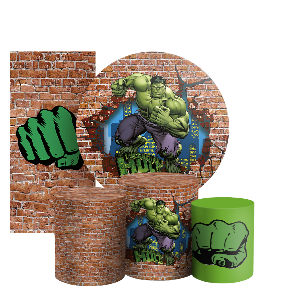 Arte Digital Painel de Festa - Hulk 804542