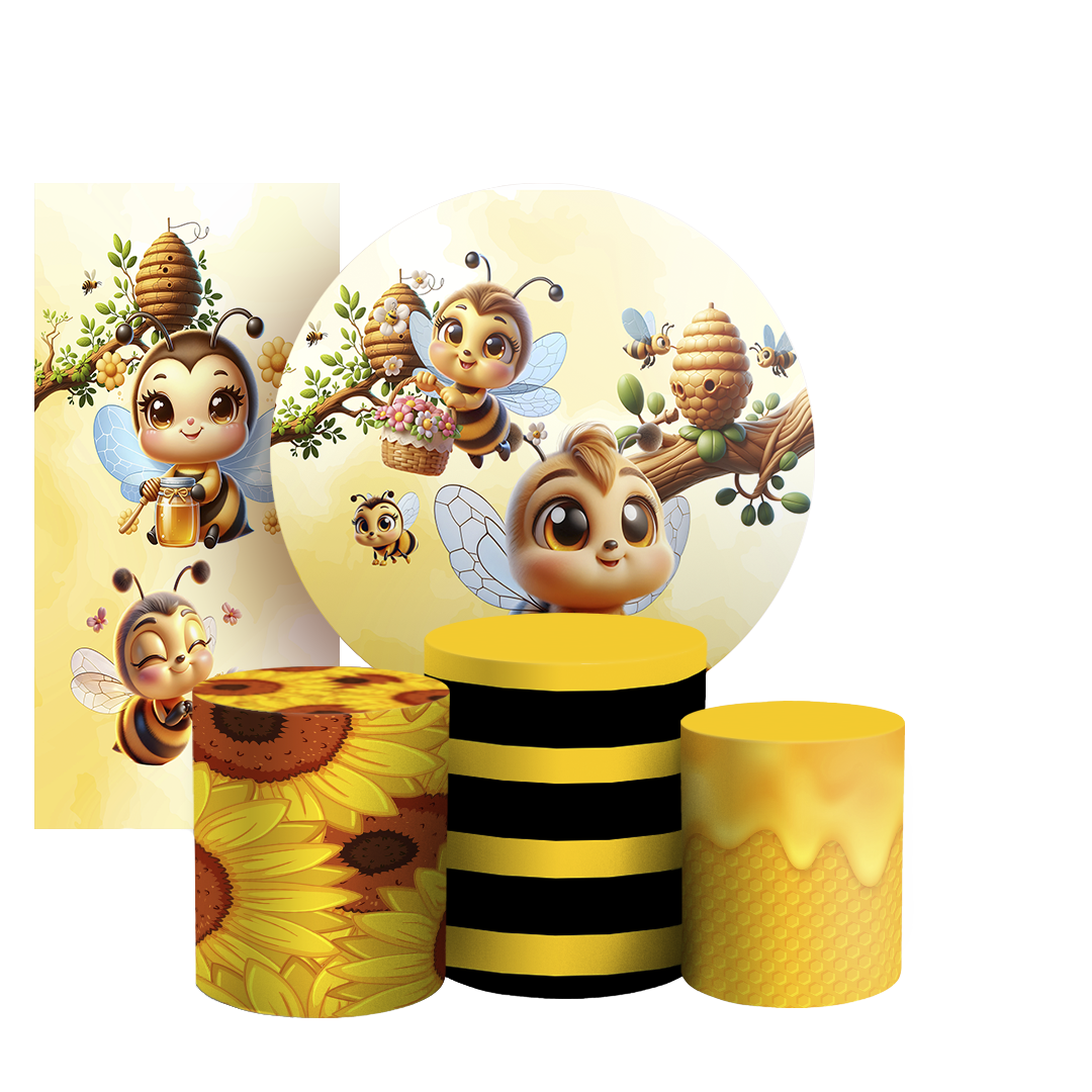 Arte Digital Painel de Festa - Abelhinha 804610