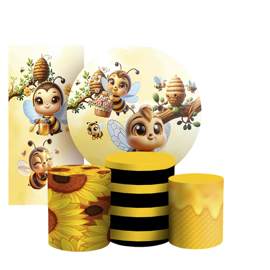 Arte Digital Painel de Festa - Abelhinha 804610