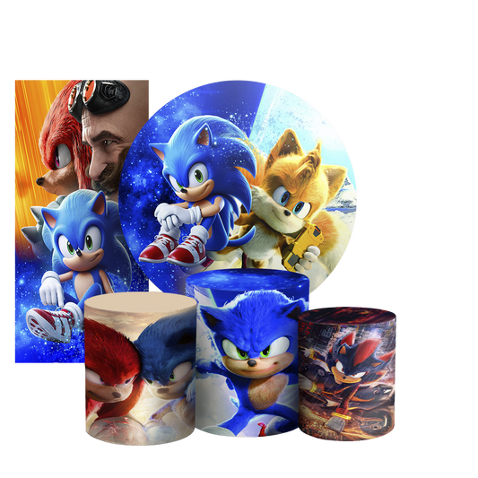 Arte Digital Painel de Festa - Sonic 804652