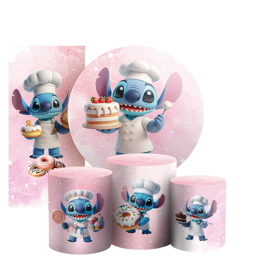 Arte Digital Painel de Festa - Stitch Confeitaria 804682