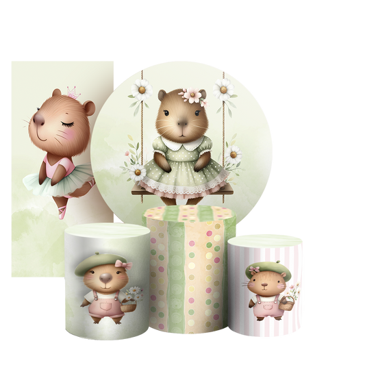 Arte Digital Painel de Festa - Capivara 804725