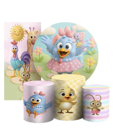 Arte Digital Painel de Festa - Galinha Pintadinha 804737