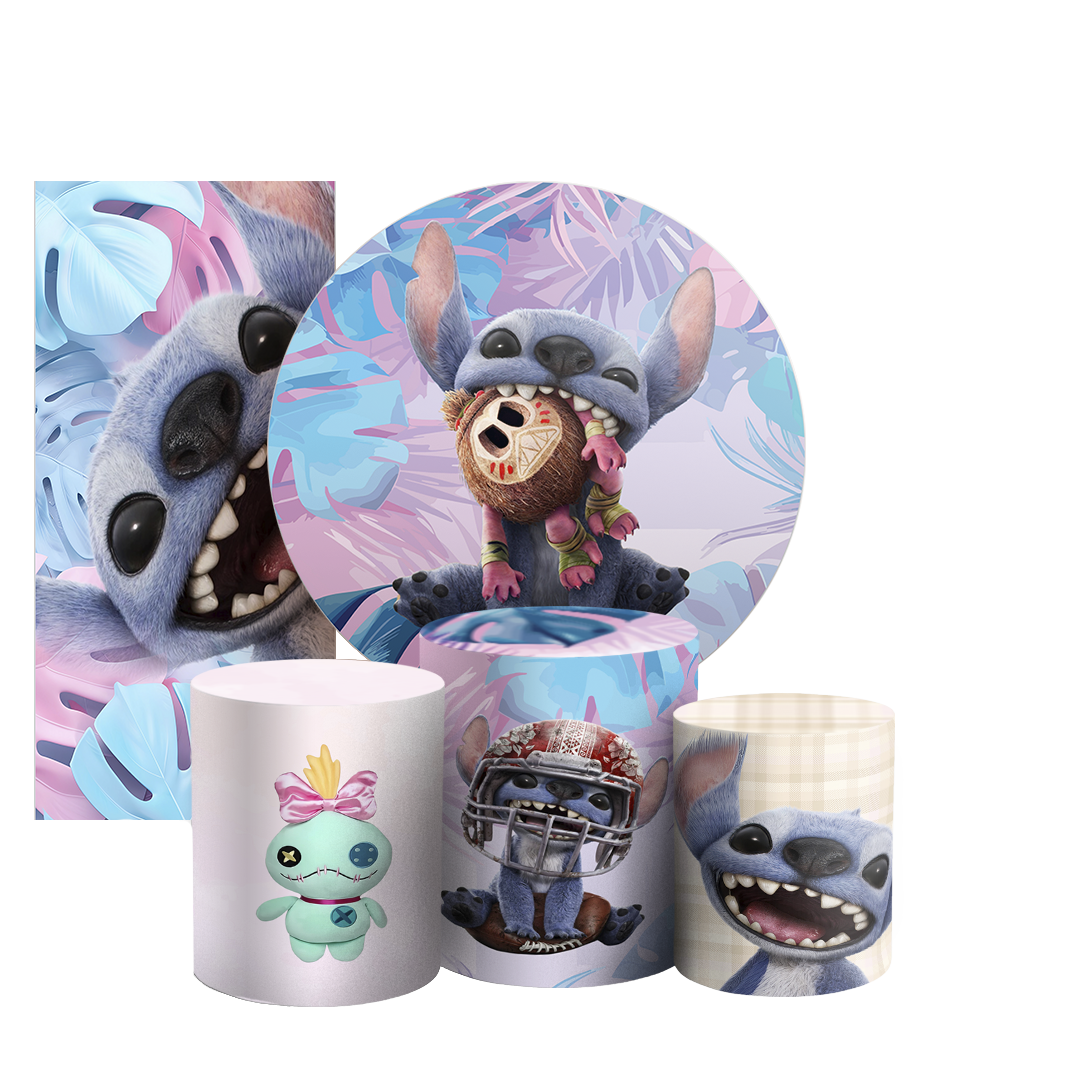 Arte Digital Painel de Festa - Lilo Stitch 804740