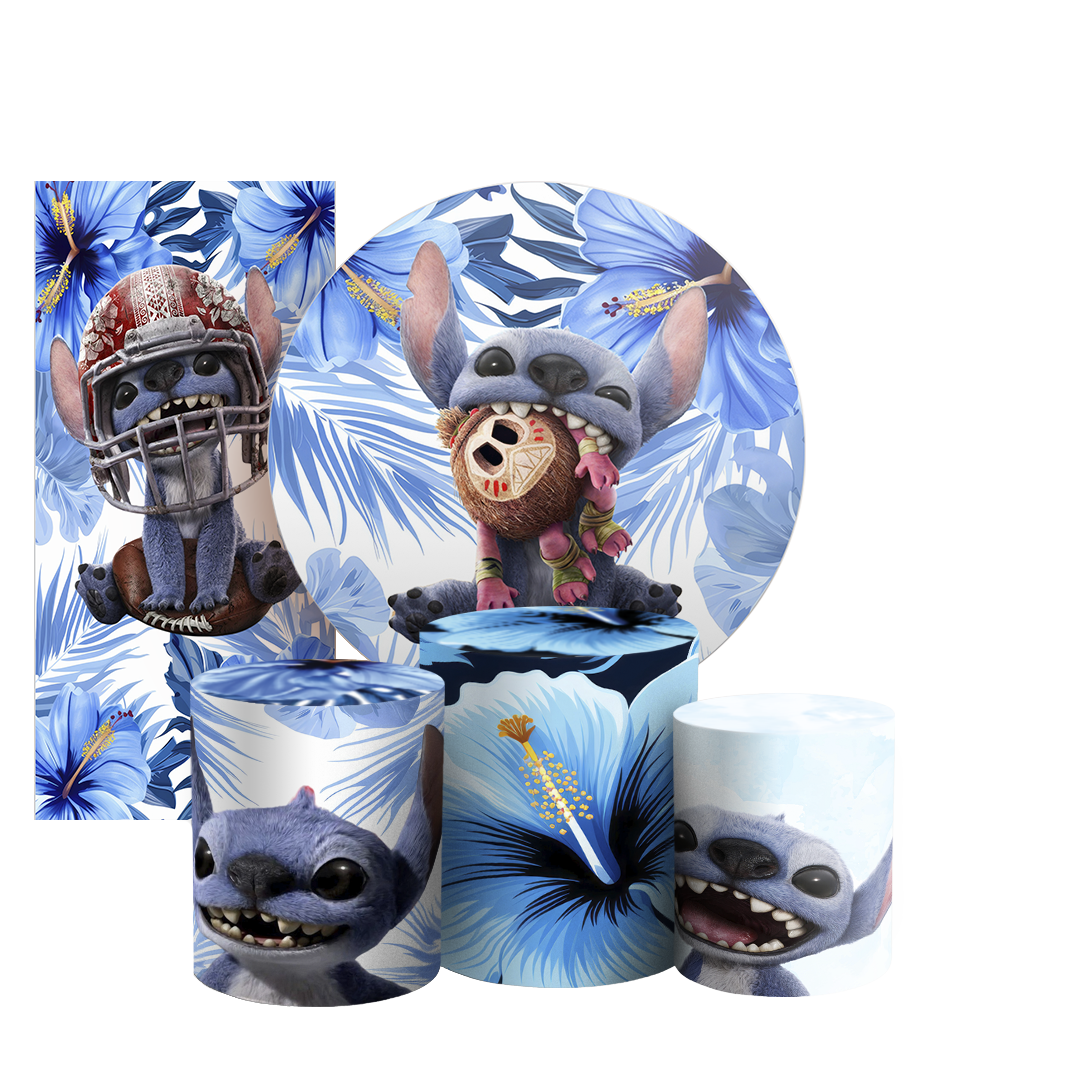 Arte Digital Painel de Festa - Lilo Stitch 804742