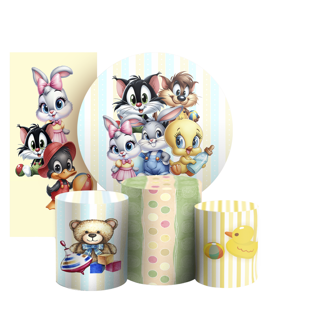 Arte Digital Painel de Festa - Looney Tunes 804747