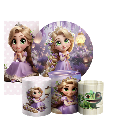 Arte Digital Painel de Festa - Rapunzel 804753