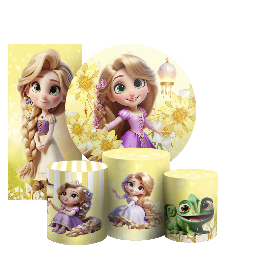 Arte Digital Painel de Festa - Rapunzel 804754