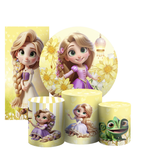 Arte Digital Painel de Festa - Rapunzel 804754