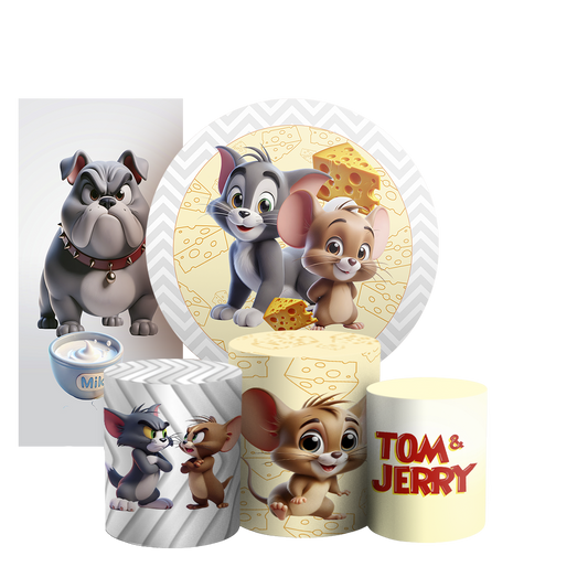Arte Digital Painel de Festa - Tom E Jerry 804770