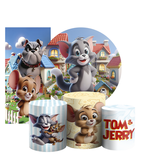 Arte Digital Painel de Festa - Tom E Jerry 804772