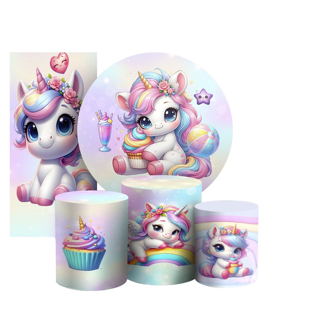 Arte Digital Painel de Festa - Unicornio 804777