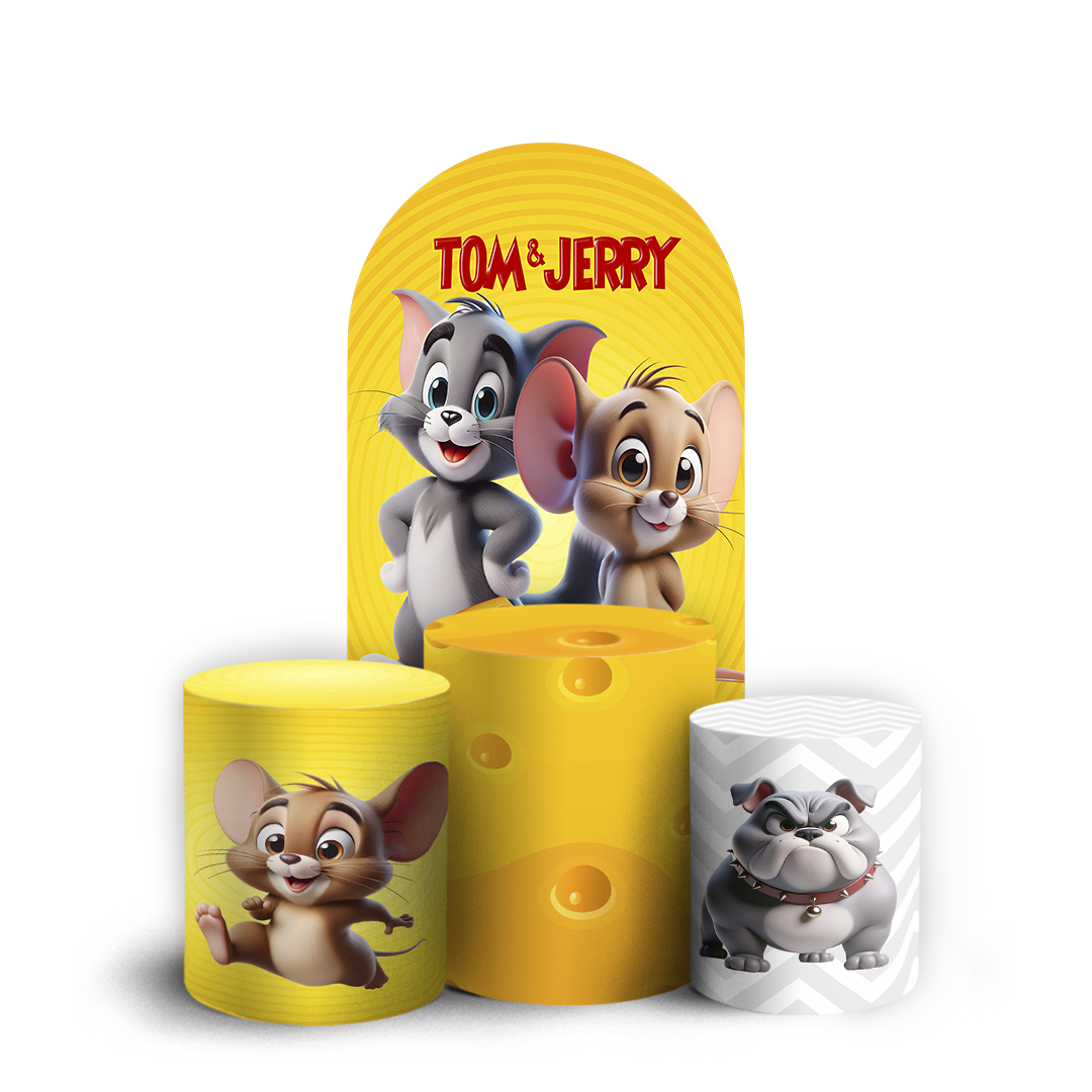 Arte Digital Painel de Festa - Tom E Jerry 804793