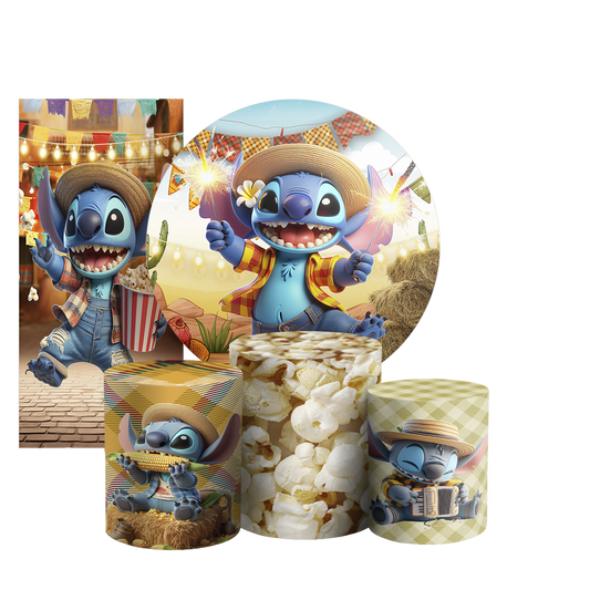 Arte Digital Painel de Festa - Lilo Stitch Festa Junina 804841