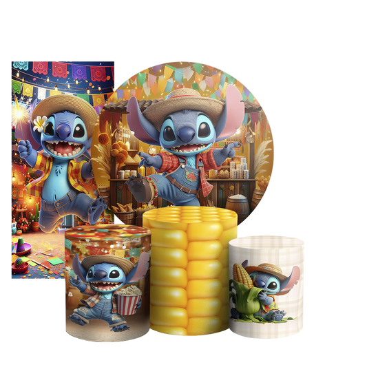 Arte Digital Painel de Festa - Lilo Stitch Festa Junina 804842