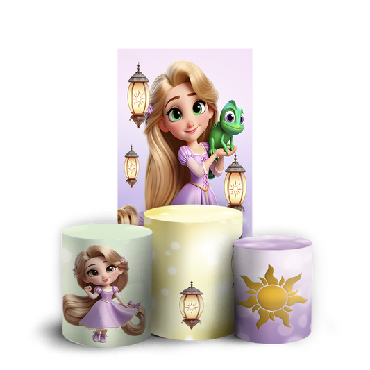 Arte Digital Painel de Festa - Rapunzel 804872