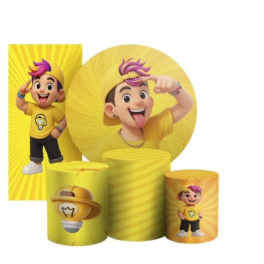 Arte Digital Painel de Festa - Os Rosas 804888