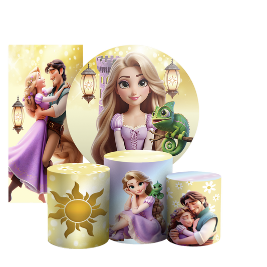 Arte Digital Painel de Festa - Rapunzel 804895