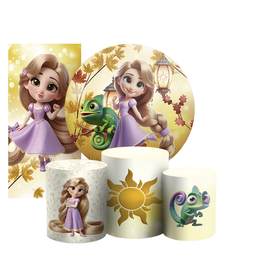 Arte Digital Painel de Festa - Rapunzel 804896