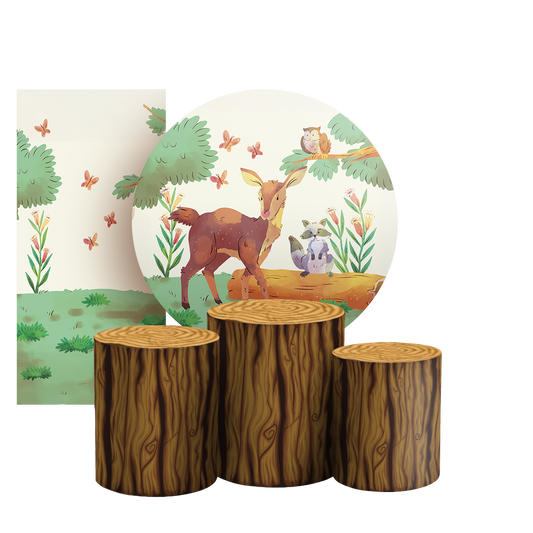 Arte Digital Painel de Festa - Bosque 804953