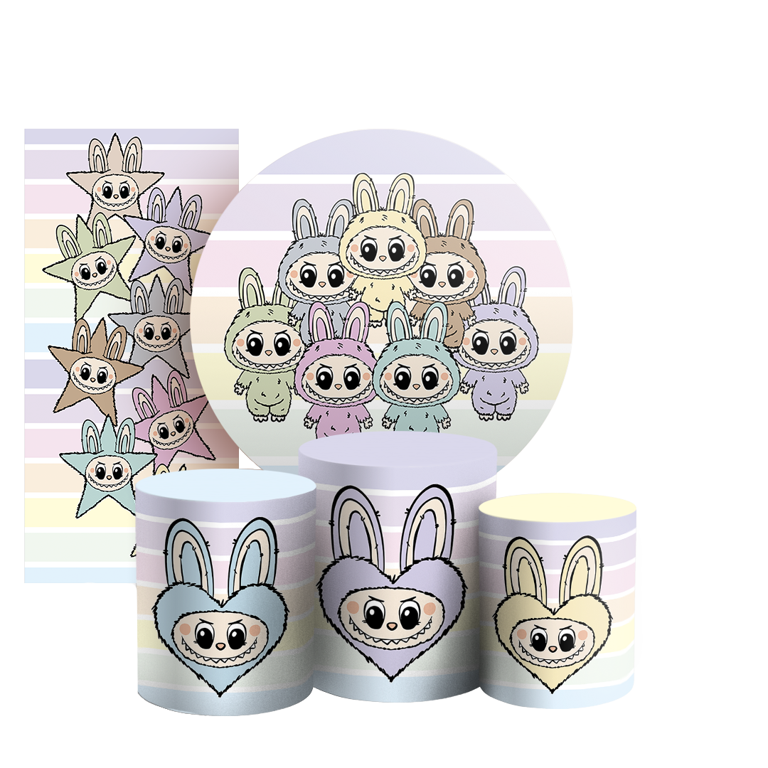 Arte Digital Painel de Festa - Labubu --804967