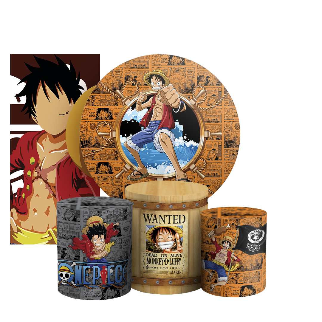 Arte Digital Painel de Festa - One Piece --804973