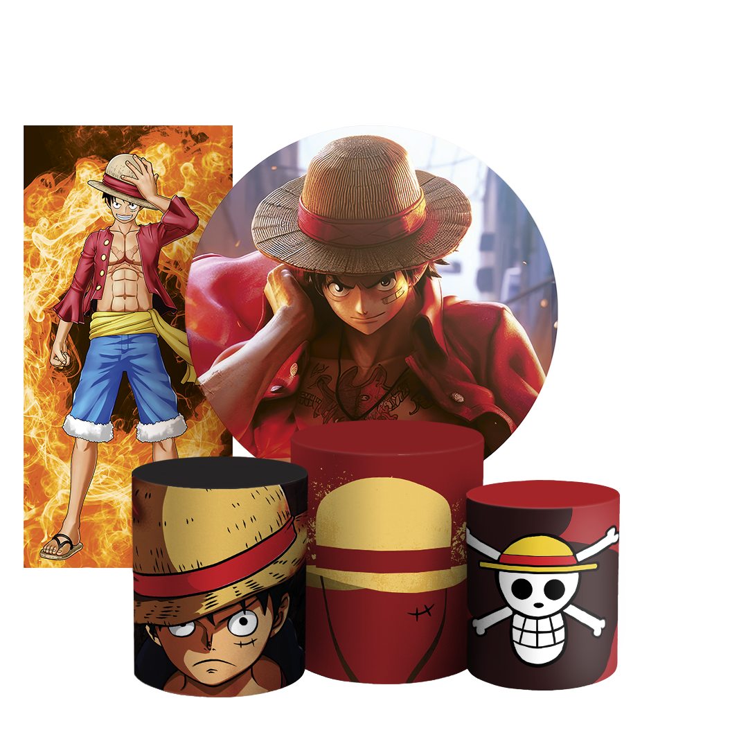 Arte Digital Painel de Festa - One Piece --804974