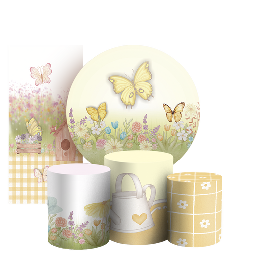 Arte Digital Painel de Festa - Jardim804982