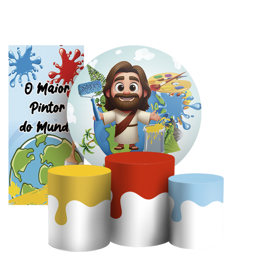 Arte Digital Painel de Festa - O Maior Pintor Do Mundo 804996