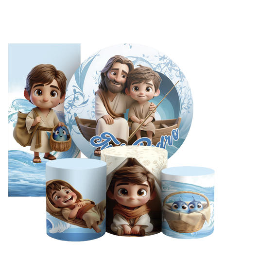 Arte Digital Painel de Festa - Tu Es Pedro 805011