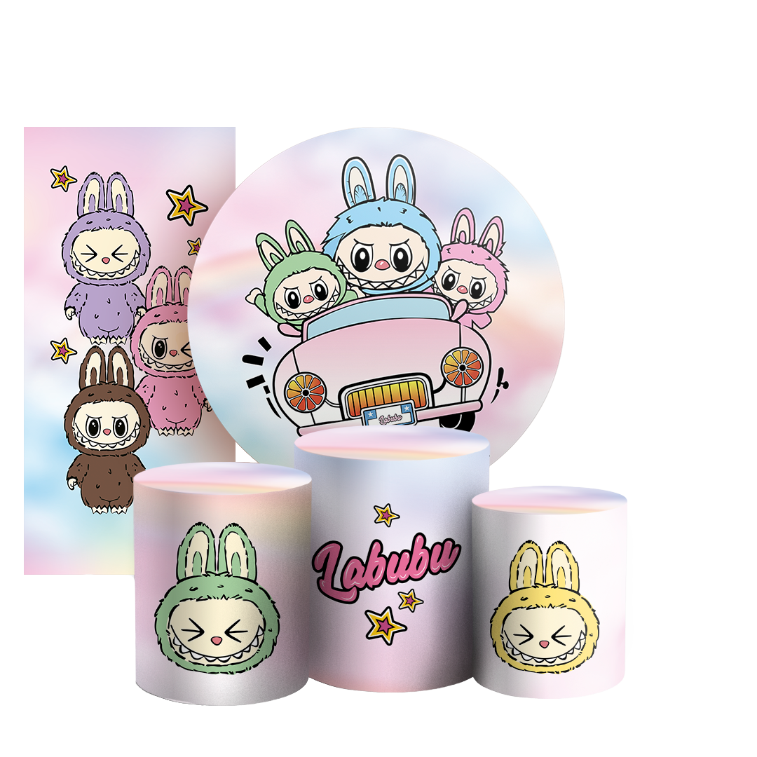 Arte Digital Painel de Festa - Labubu 805037