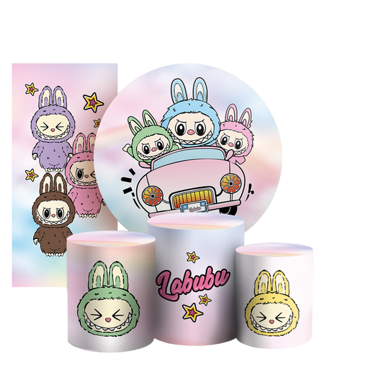 Arte Digital Painel de Festa - Labubu 805037