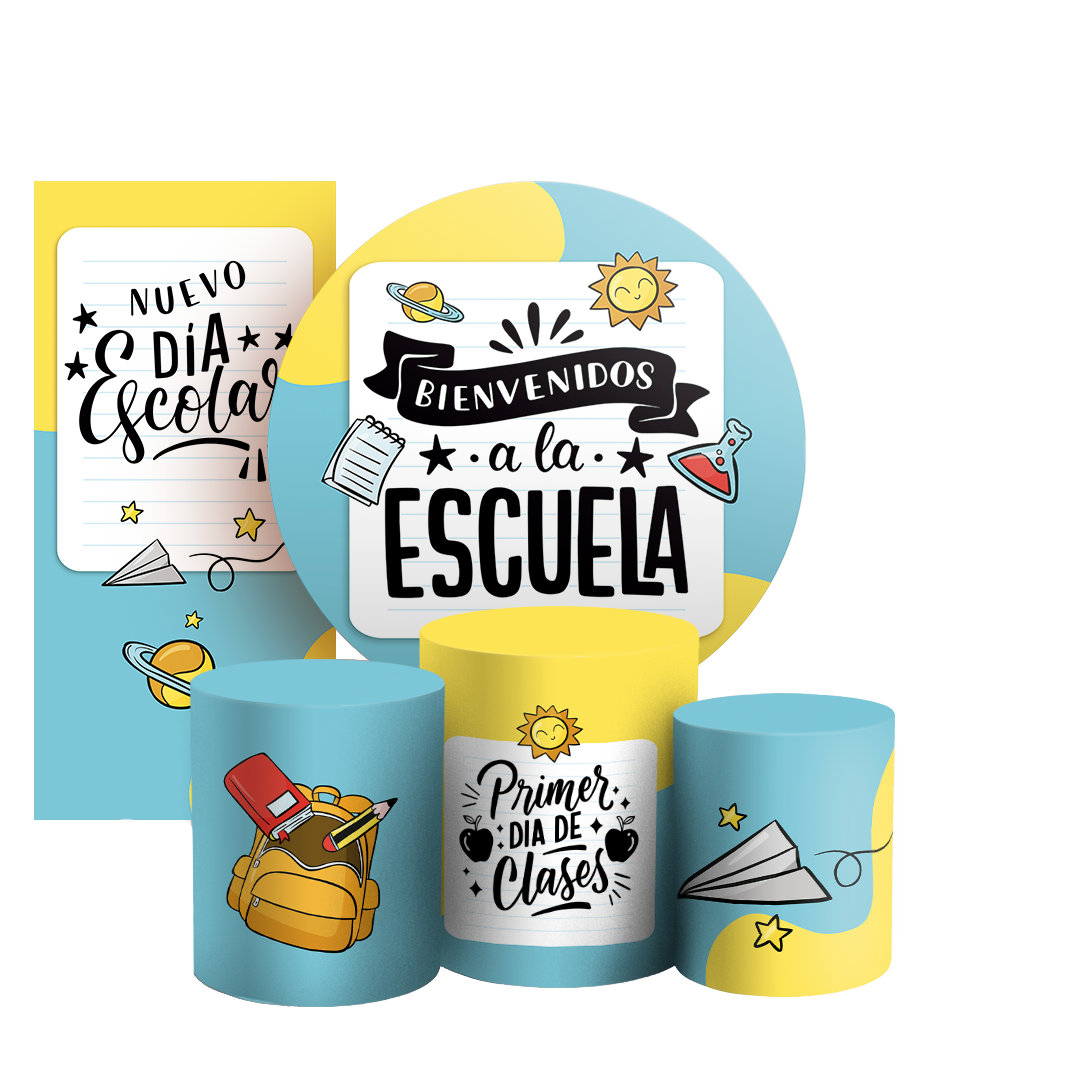 Arte Digital Painel de Festa - Vuelta a Clases ES 805050
