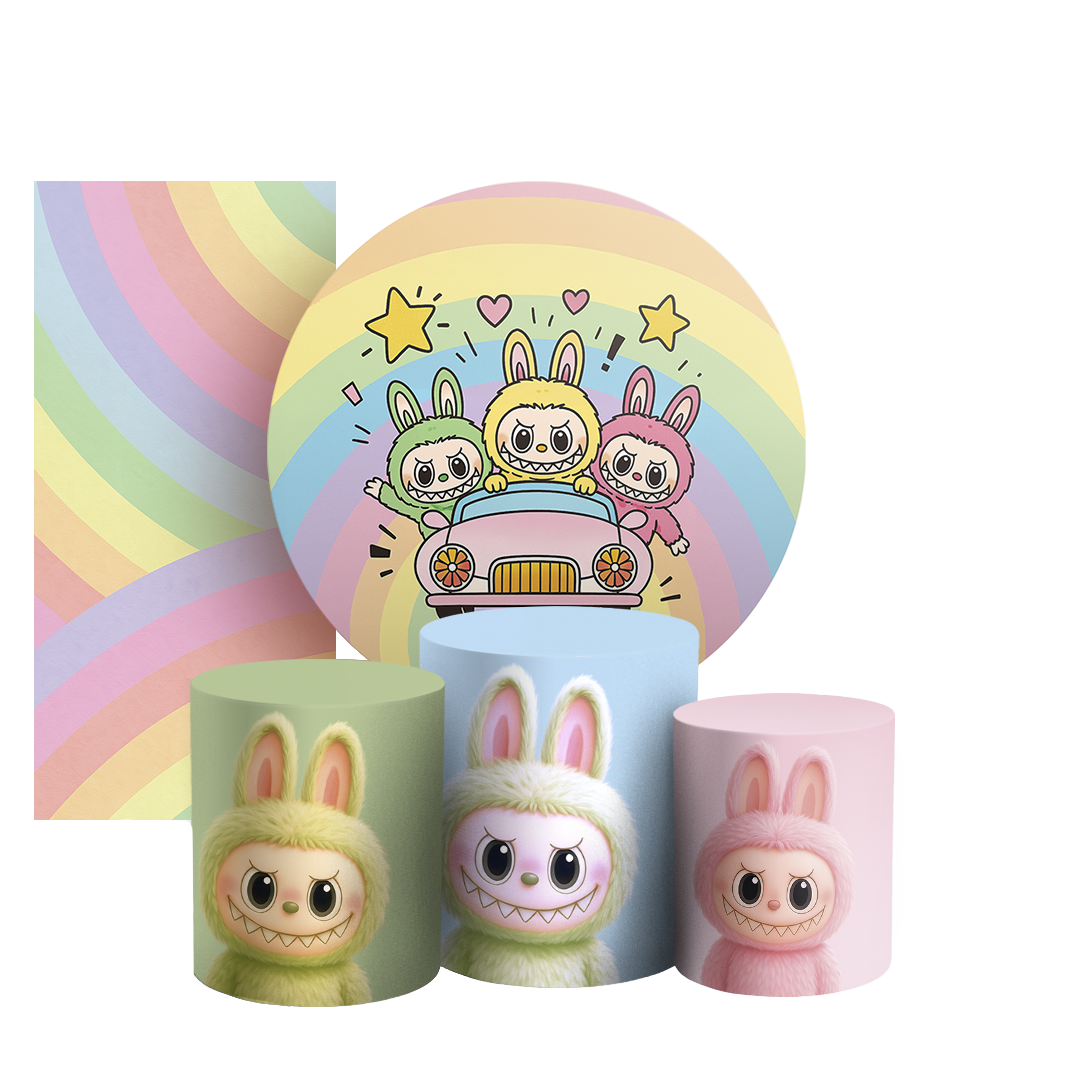 Arte Digital Painel de Festa - Labubu 805062