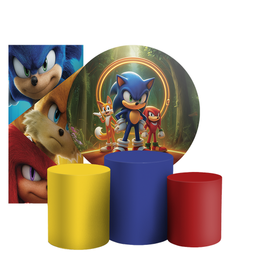Arte Digital Painel de Festa - Sonic 805065