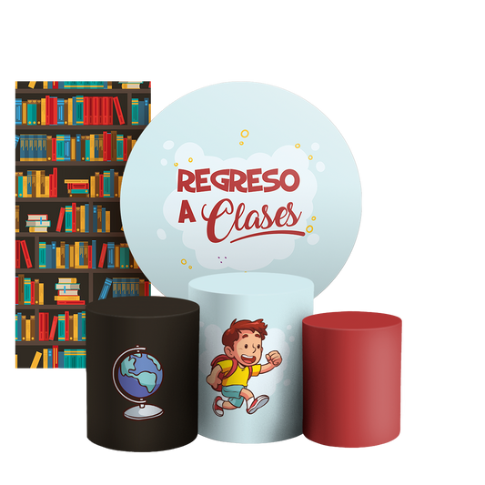 Arte Digital Painel de Festa - Regreso a Clases ES 805066