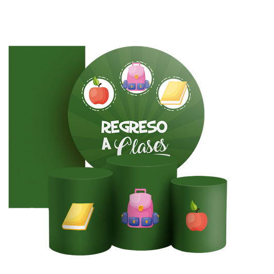 Arte Digital Painel de Festa - Regreso a Clases ES 805067