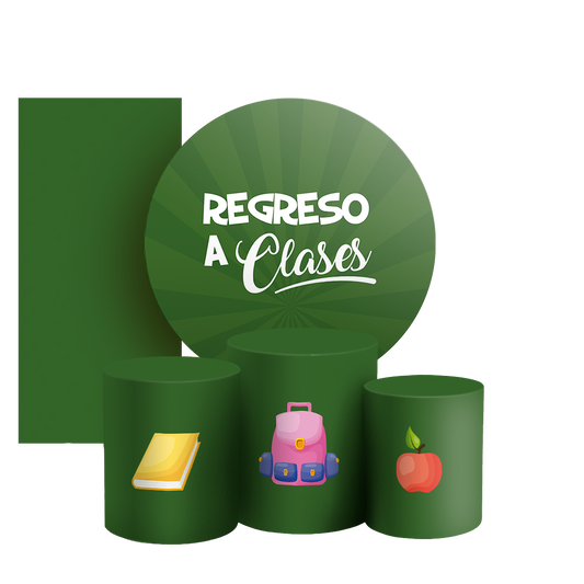 Arte Digital Painel de Festa - Regreso a Clases ES 805068