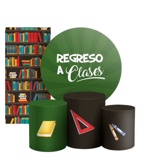 Arte Digital Painel de Festa - Regreso a Clases ES 805069