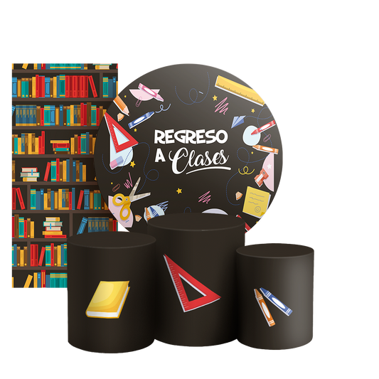 Arte Digital Painel de Festa - Regreso a Clases ES 805070