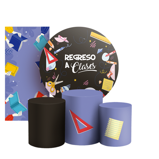 Arte Digital Painel de Festa - Regreso a Clases ES 805071