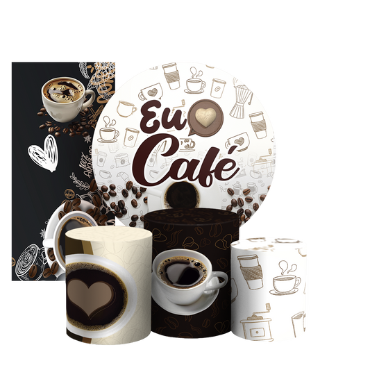 Arte Digital Painel de Festa - Café 805086