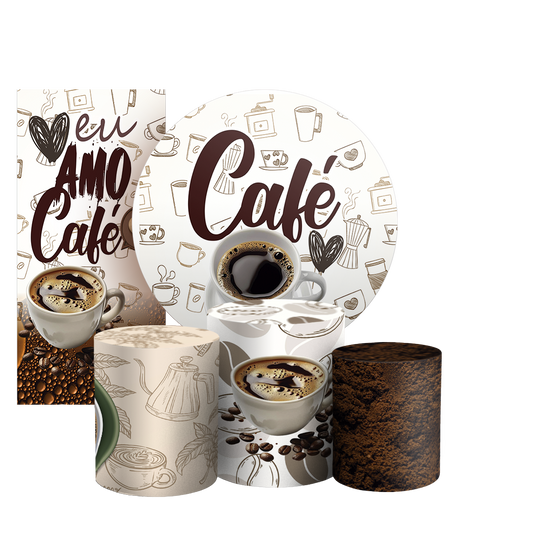 Arte Digital Painel de Festa - Café 805087