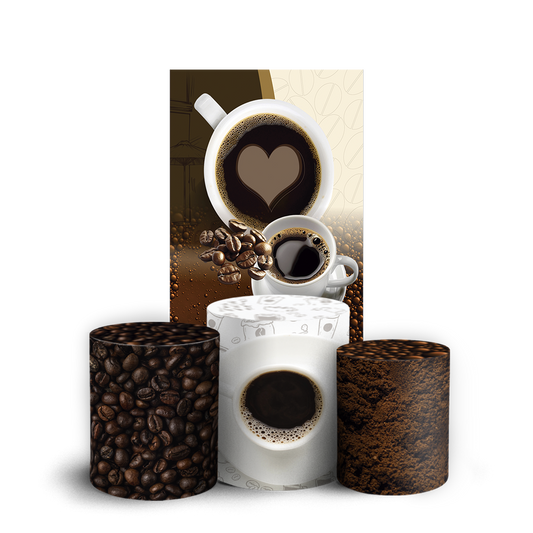 Arte Digital Painel de Festa - Café 805088