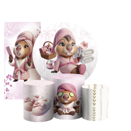 Arte Digital Painel de Festa - Capivara 805093