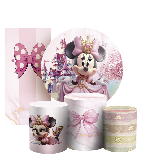 Arte Digital Painel de Festa - Minnie 805099